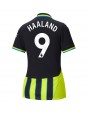 Billige Manchester City Erling Haaland #9 Bortedrakt Dame 2024-25 Kortermet